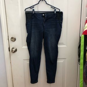 Maternity stretch panel jeggings